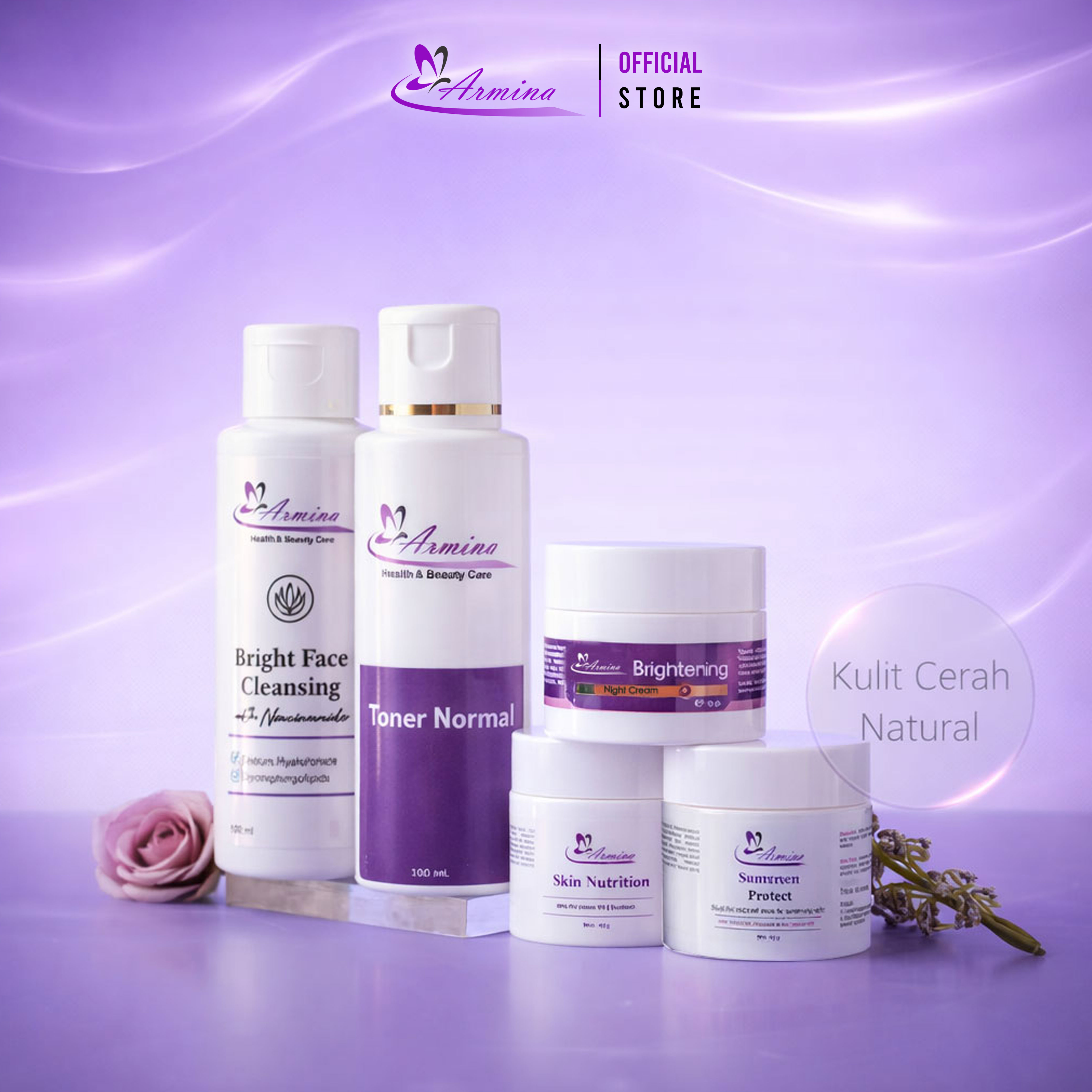 Armina - Organic Bronze Whitening Skincare Package