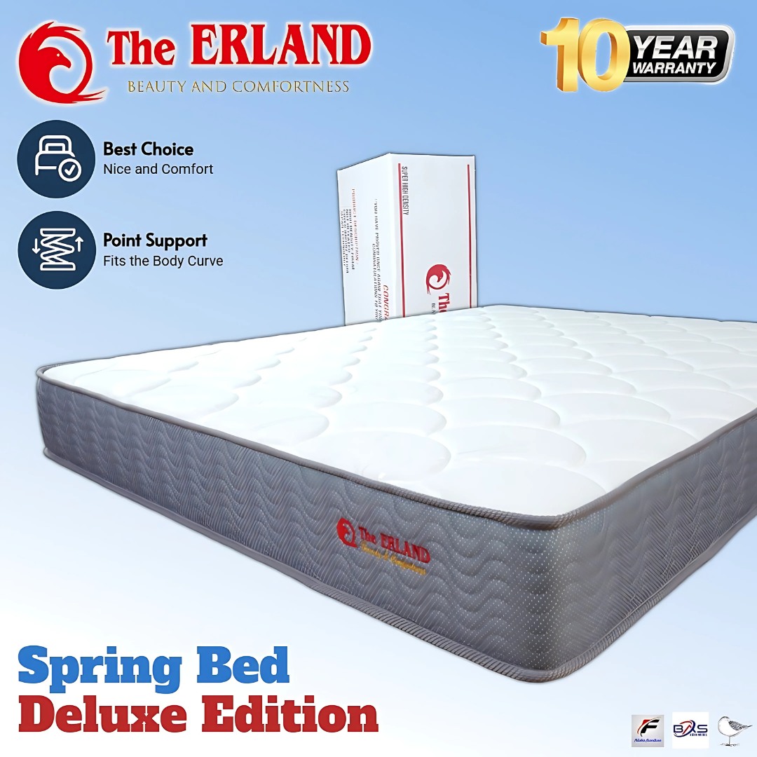 The Erland Spring Bed in Box Deluxe Edition Mattress Harga 648,000 rupiah*Gratis Ongkir