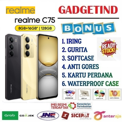 Sale Realme C75 8/256Gb | 8/128Gb | Ip66/68/69 Dust and Water Resistance | Military Grade Shock Resistance | 6000Mah Massive Battery Harga  1,711,200 Ringgit*Penghantaran Percuma