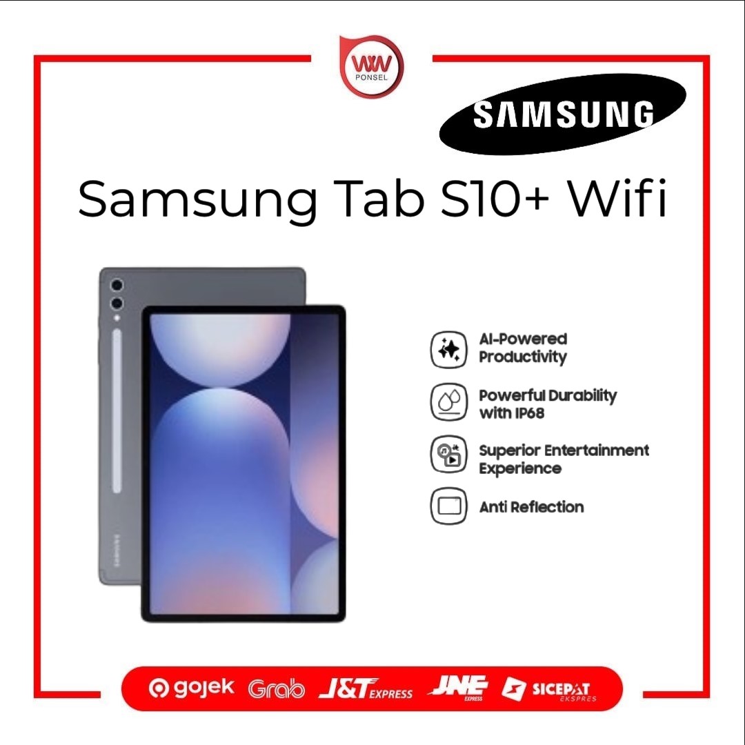 Tablet Samsung Tab S10+ Wifi Ram 12GB Internal 256GB Garani Resmi Harga  17,999,000 Ringgit*Penghantaran Percuma