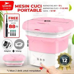SPEEDS Mesin Cuci Mini Pengering Portable Minimalis Foldable 206-22