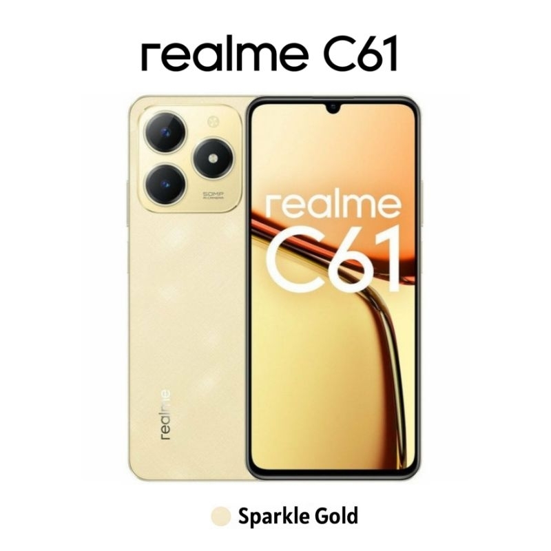 Realme C61 8/128 GB (50MP AI Camera | 90Hz Eye Comfort Display | 7.84mm Ultra Slim Design | Powerful Octa-core Giá 1,500,000 Đồng*Miễn phí vận chuyển