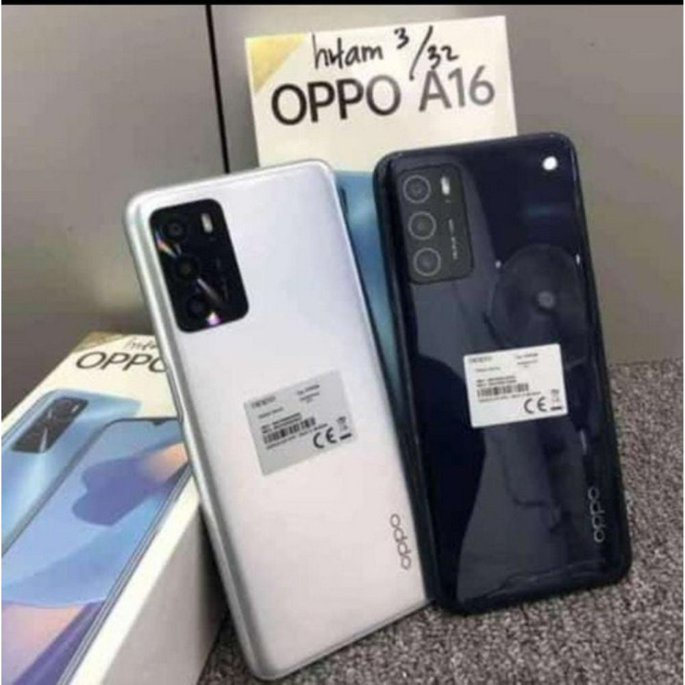 Oppo A16 3/32GB - 6.52inch Display - 5000mAh Battery Harga 1,099,000 rupiah*Gratis Ongkir