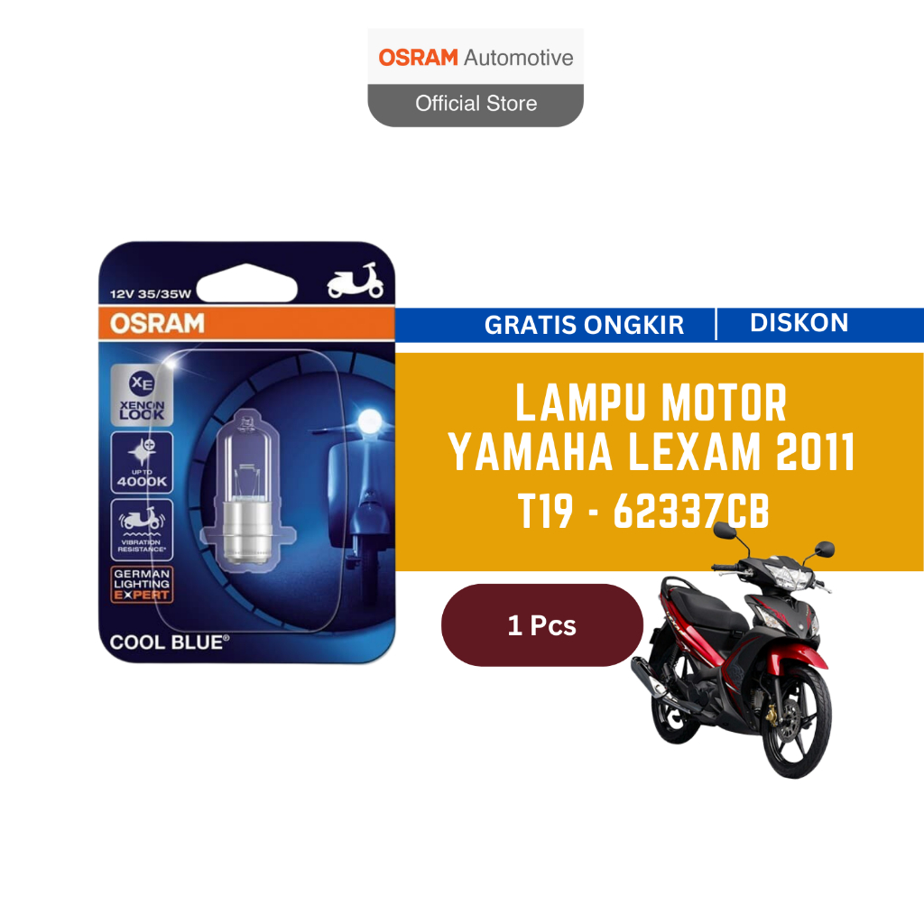 Osram Lampu Depan Motor Yamaha Lexam 2011 - 62337CB Harga 20,700 rupiah*Gratis Ongkir
