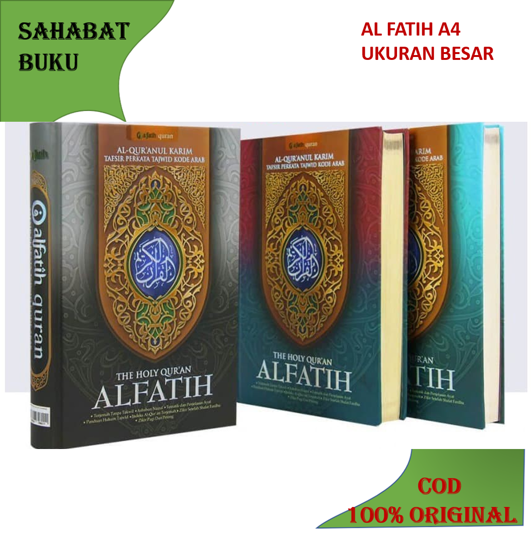 Alquran Al Fatih besar A4, Al-Quran Tajwid Terjemah Per Kata Alfatih A4