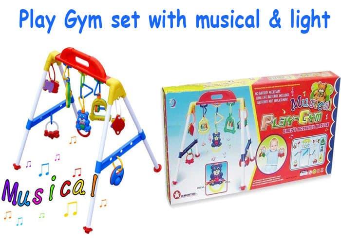 Baby musical play gym / musik mainan rattle bayi anak playgym Premium