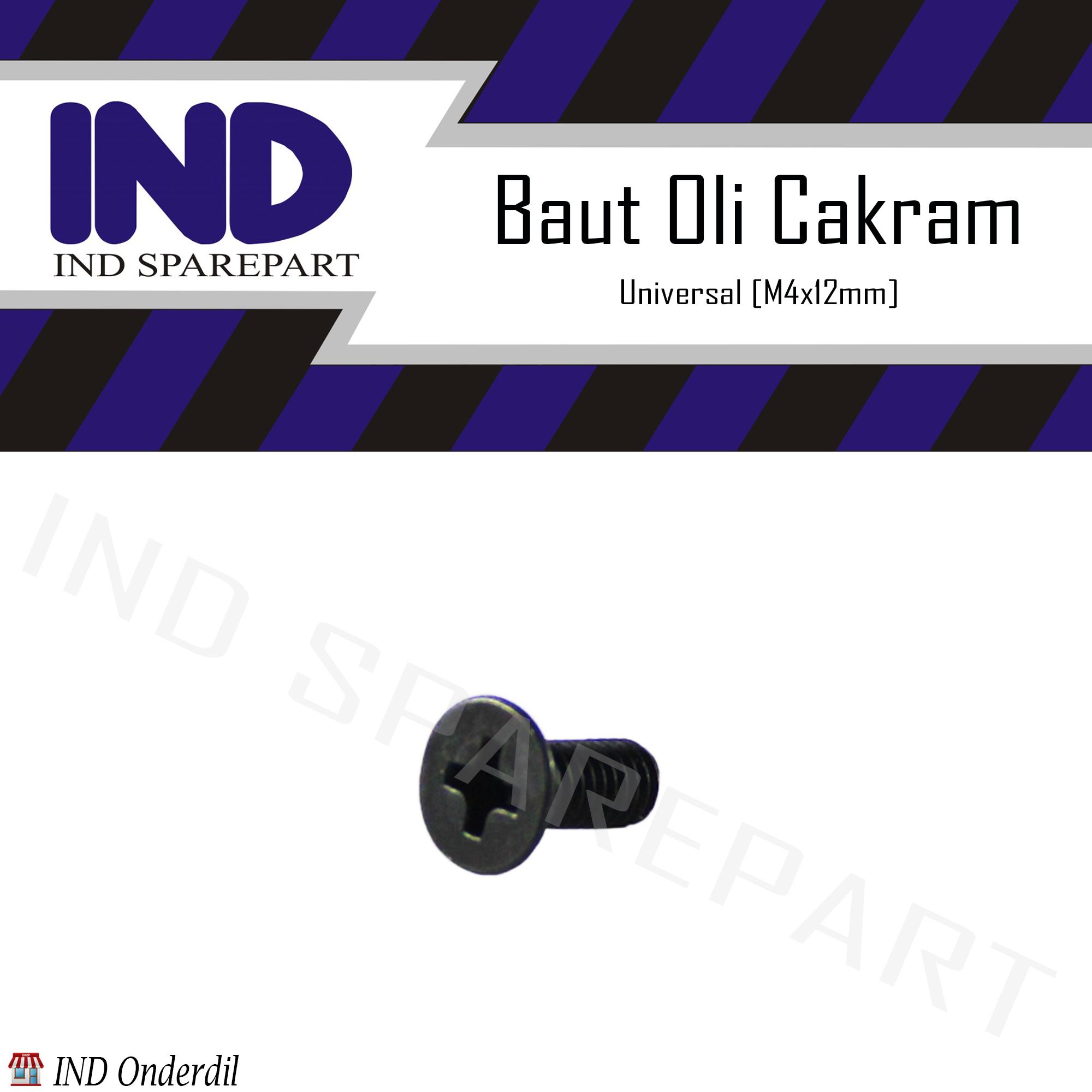 Baut-Baud Tutup Oli Cakram-Minyak Rem M4x12 - 4x12 Universal Motor Honda-Yamaha-Suzuki Vario-Beat-Scoopy-Grand & Supra-X-Fit & Mio-Jupiter & Smash DLL Harga 1,770 rupiah*Gratis Ongkir