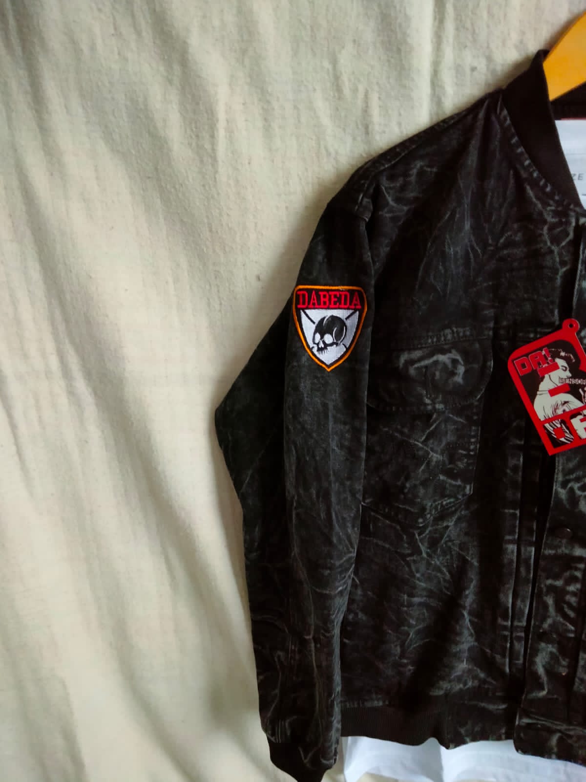 JAKET JEANS BOMBER SANDWASH-JAKET JEANS-JAKET SEMI PARKA-JAKET