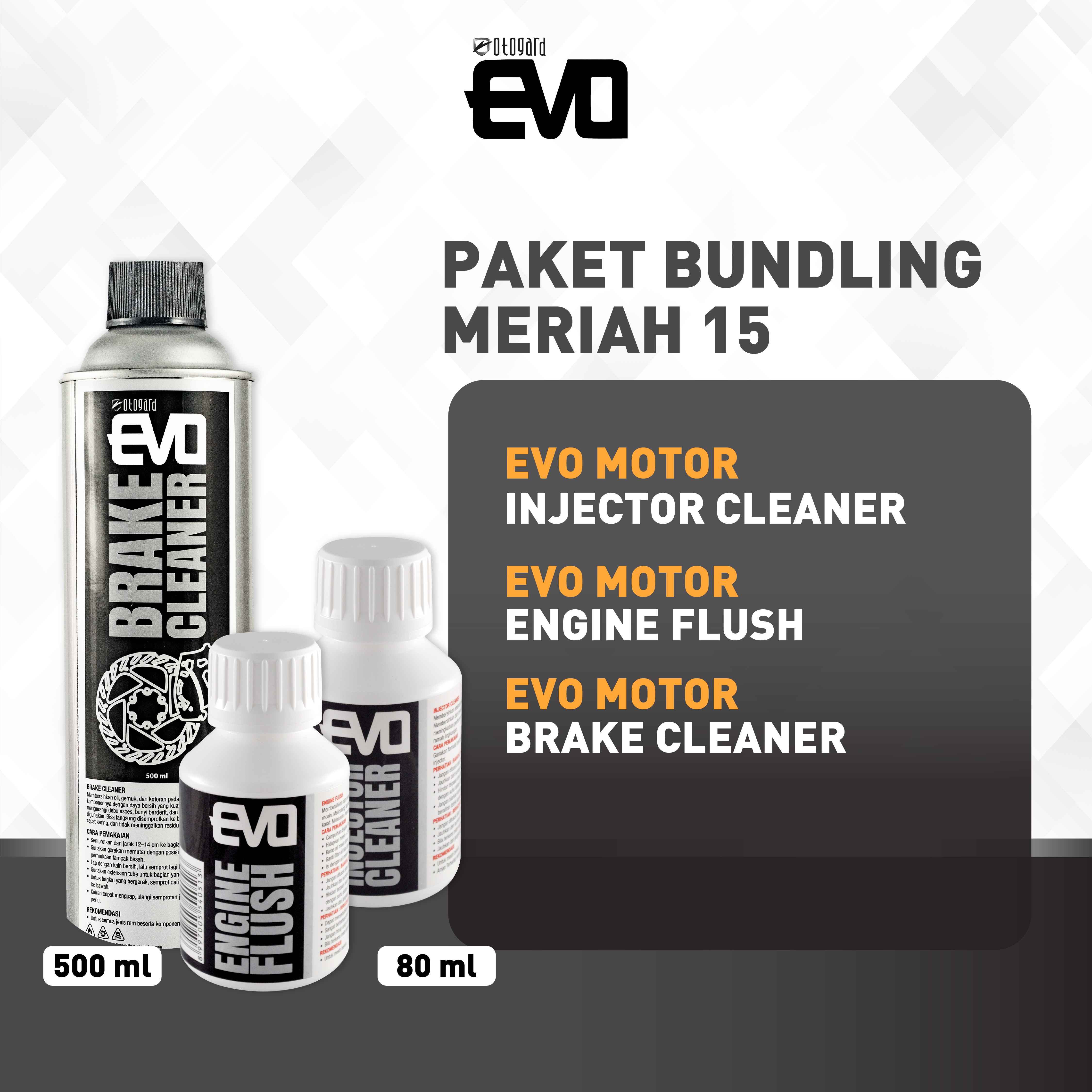The rual bundling package XV (injector cleaner + brake cleaner + engine flush) Harga 105,300 rupiah*Gratis Ongkir