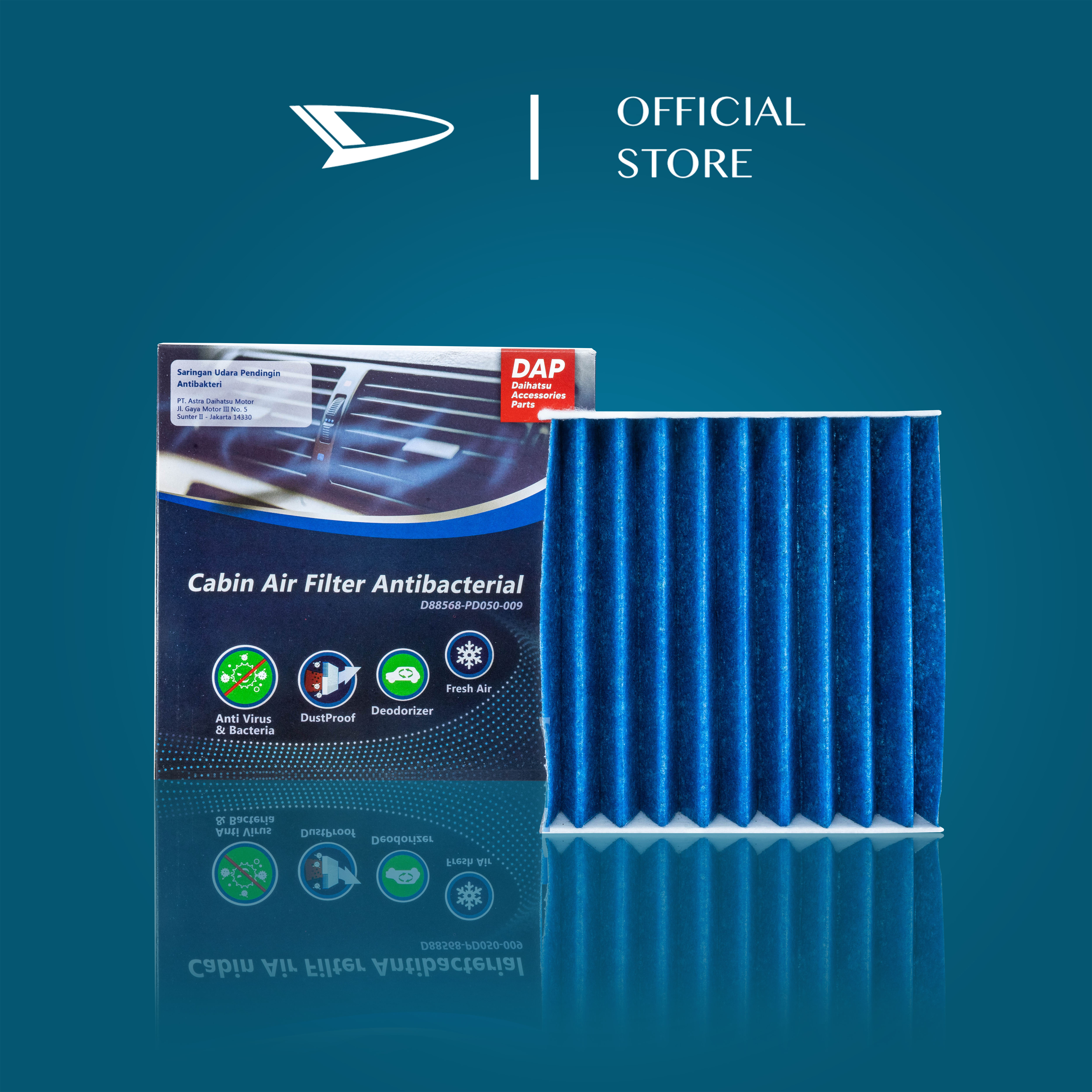 Daihatsu D88568-PD050-009 Cabin Air Filter Antibacterial untuk Xenia (2015 up) dan Terios (2017 up) Harga 106,640 rupiah*Gratis Ongkir