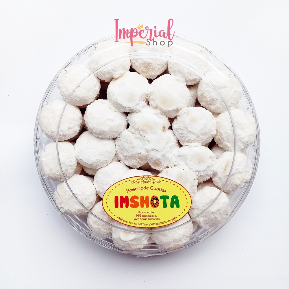 Kue Putri Salju Premium Butter Kue Kering Salju Toples Besar Snow White Ball NN Original Imshota Cooki…