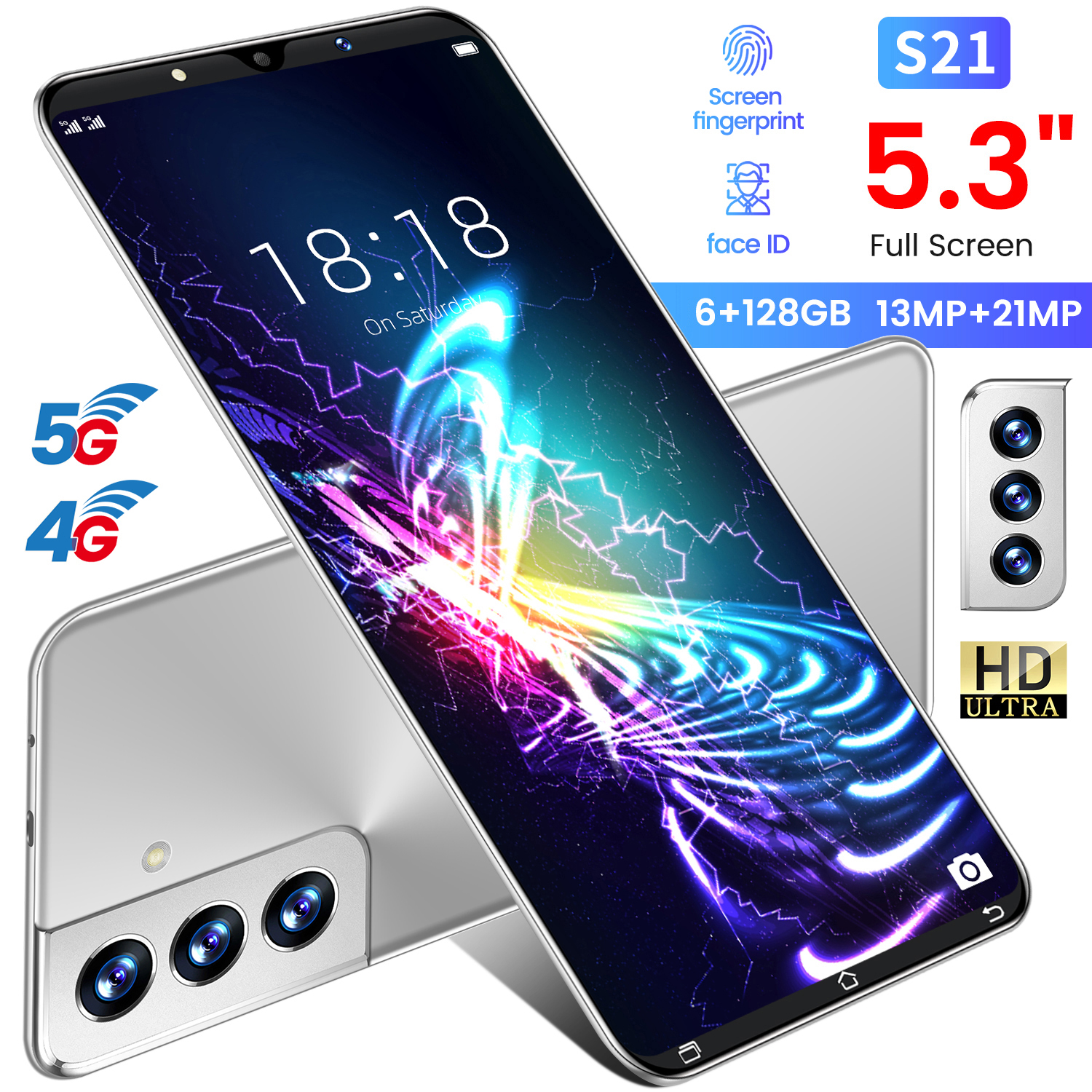 【hp murah cuci gudang ponsel】 S21 handphone Ponsel terlaris --  RAM 6G + ROM 128G hp murah harga 400 ribu Garansi resmi 5.3inch smartphone Android 10.0 13MP+26MP face id Fingerprint unlock!