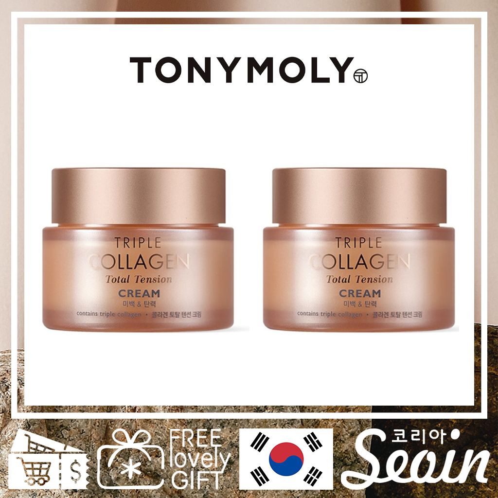 Tonymoly triple collagen total tension cream - collagen cream - 80ml