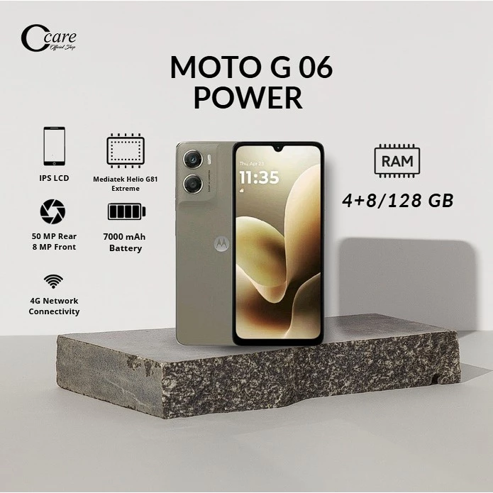 Motorola Moto G06 Lagos Ram 4/128GB (official warranty) Harga 1,535,000 rupiah*Gratis Ongkir