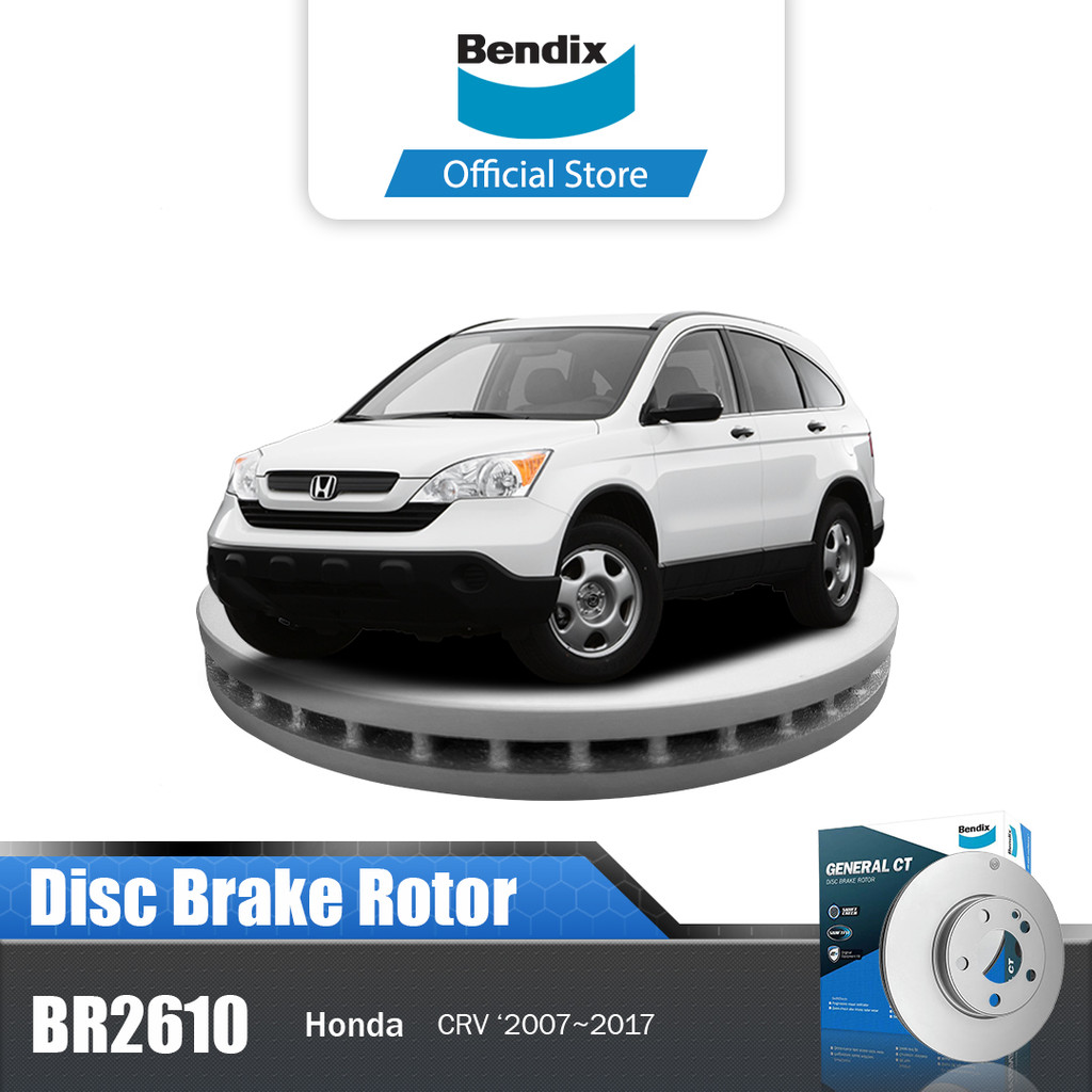 Bendix Brake Disc Brake Disc for Honda Crv Gen 3 2007~2012 - Br2610 Harga 1,115,200 rupiah*Gratis Ongkir