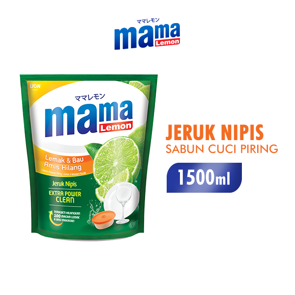 Mama Lemon Sabun Cuci Piring Jeruk Nipis 1500ml Harga 22,000 rupiah*Gratis Ongkir