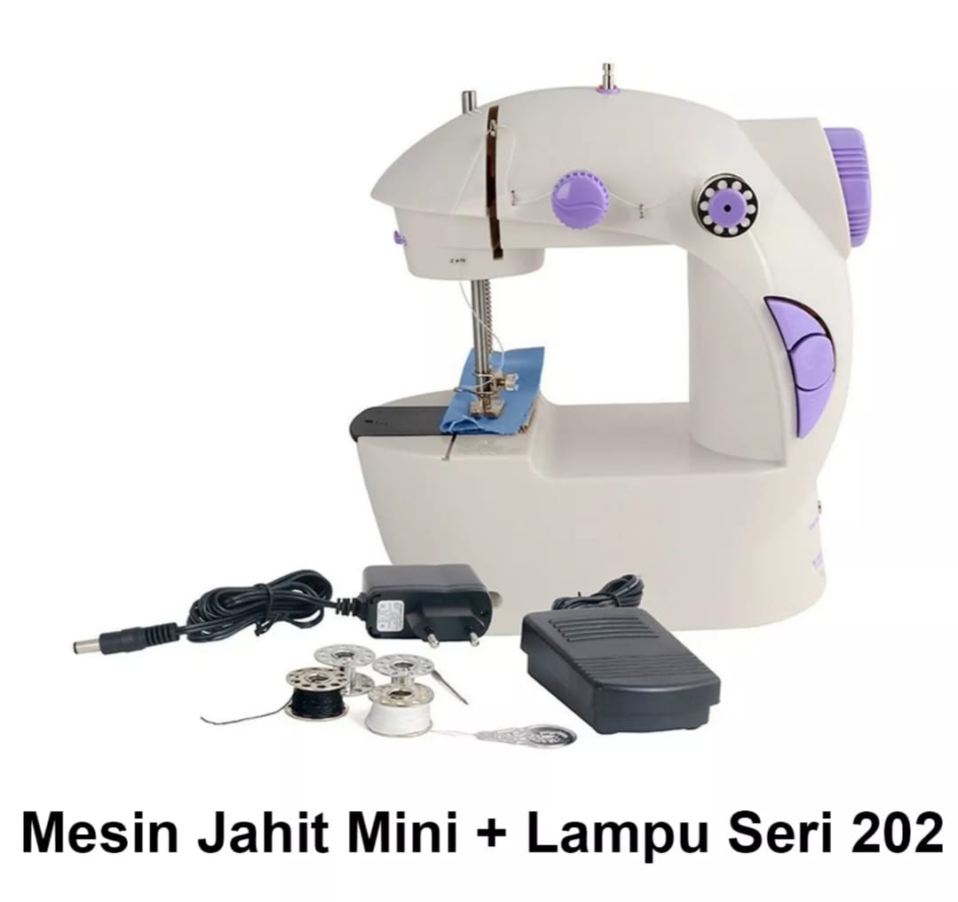 Jual Mesin Jahit Putih Portable Hand Sewer Machine Mini M202A
