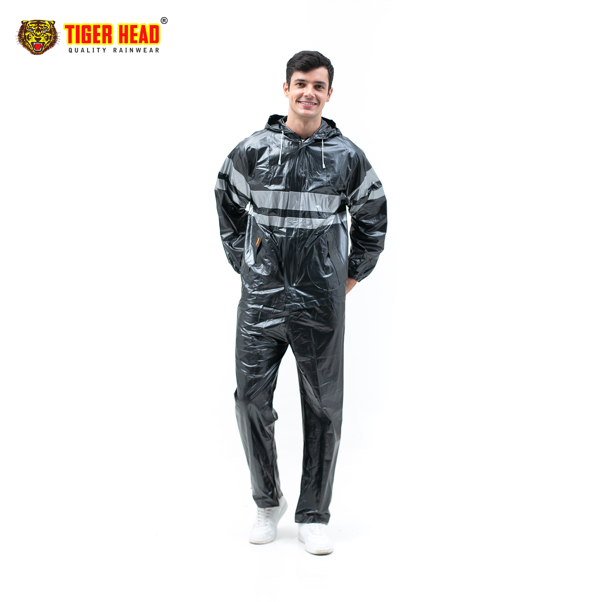 Thick PVC urban suit raincoat-tiger head 68225 Harga 90,502 rupiah*Gratis Ongkir