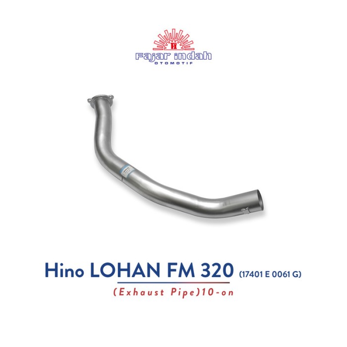 Knalpot Mobil HINO LOHAN FM 320 (17401 E 0061 G) (2010-dst) Exh Pipe Harga 1,502,218 rupiah*Gratis Ongkir