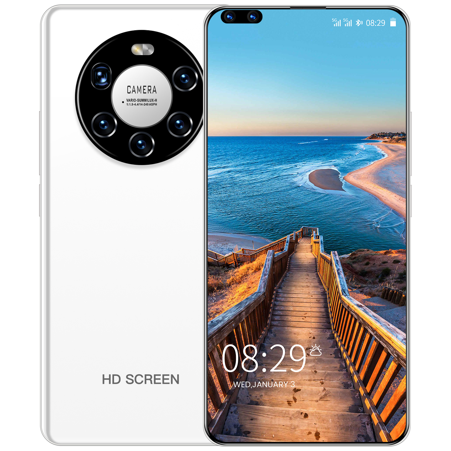 [COD] MATE40 Pro 12GB RAM 512GB ROM 5G Smartphone 7.3 Inci 4K Layar Muka Akses Android 10.0