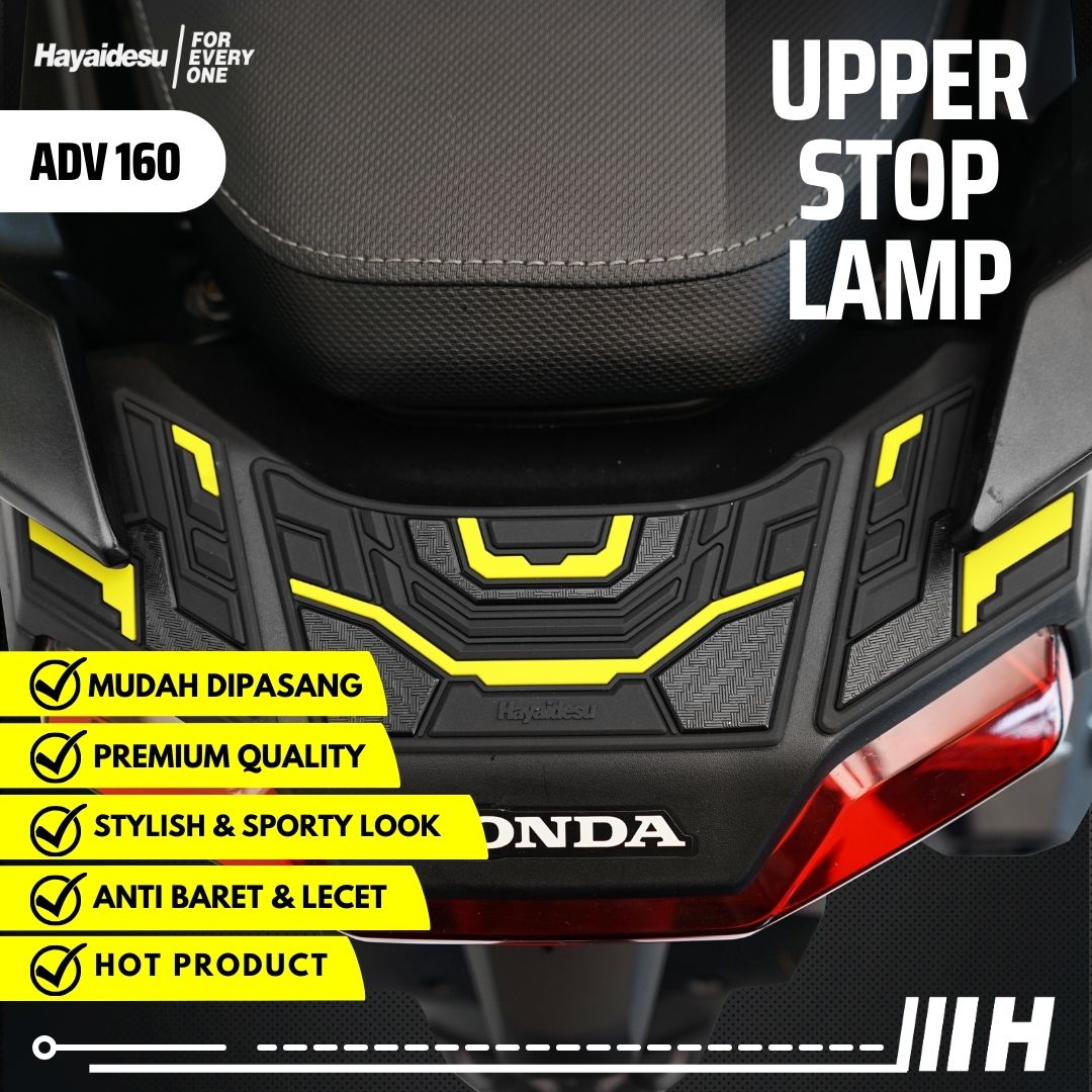 Hayaidesu Honda Adv 160 2022-2024 Upper Stop Lamp Body Protector Cover Harga 45,000 rupiah*Gratis Ongkir
