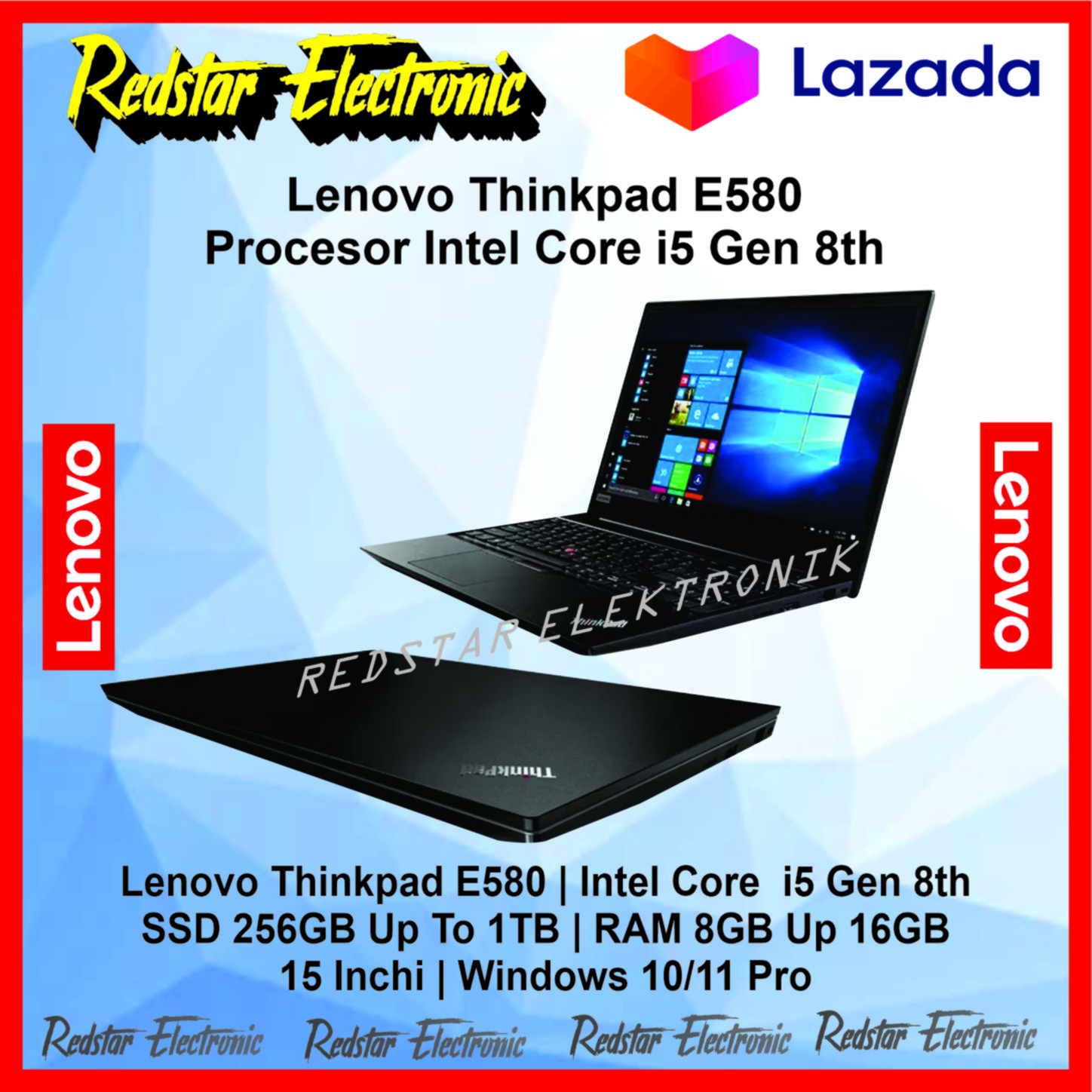 Promo Laptop! Lenovo Thinkpad E580 15