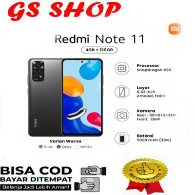 XIAOMI REDMI NOTE 11 RAM 6/128GB PROMO HANDPHONE Harga  2,200,000 Ringgit*Penghantaran Percuma