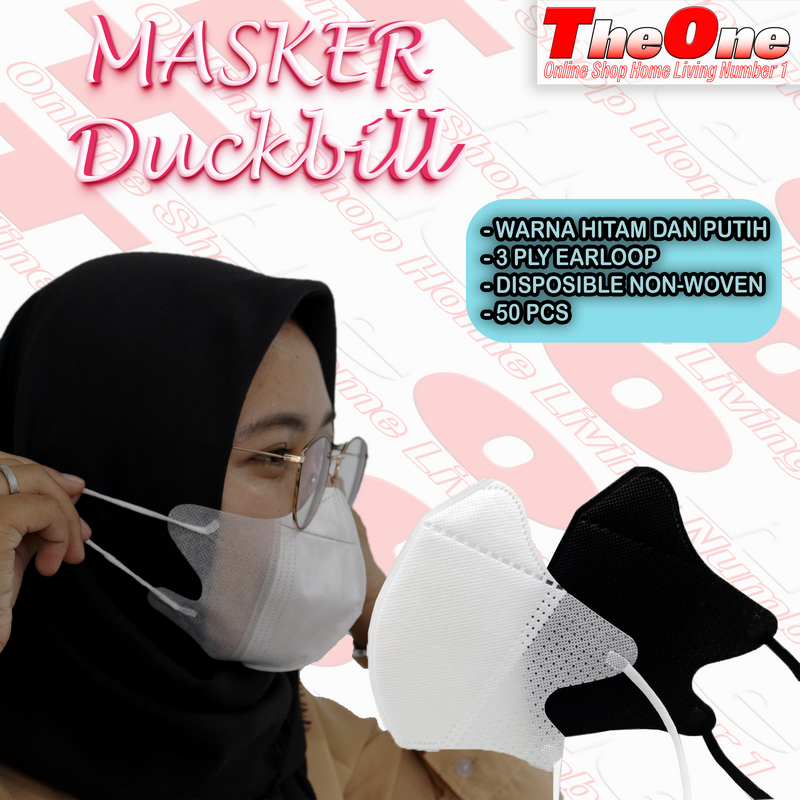 MASKER Masker Duckbill 3ply earloop disposable Masker Bervariasi Warna Masker isi 50pcs Harga 30,999 rupiah*Gratis Ongkir