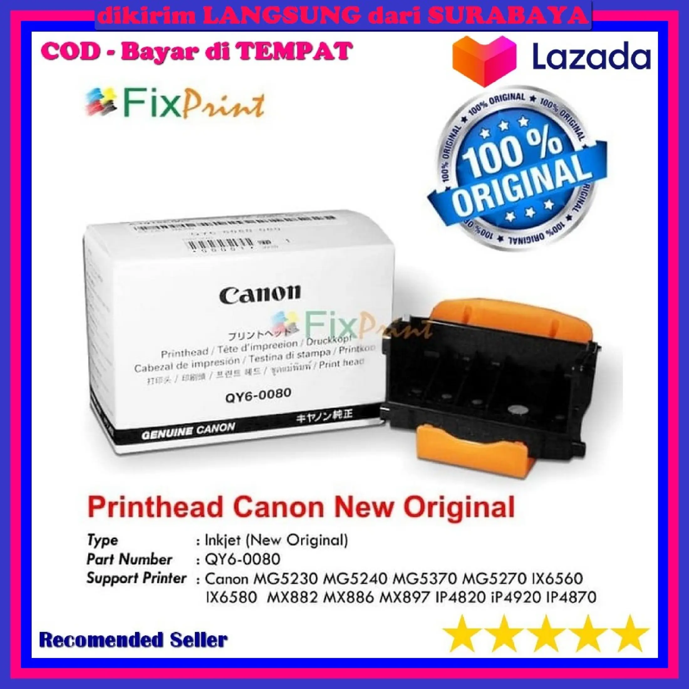 head printer canon ix6560