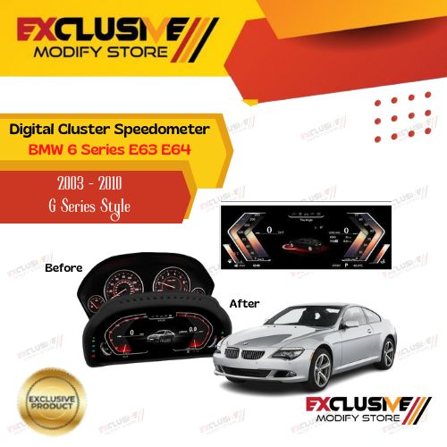 Digital cluster speedometer for BMW E63 E64 (2003-2010) G series style Harga 12,750,000 rupiah*Gratis Ongkir