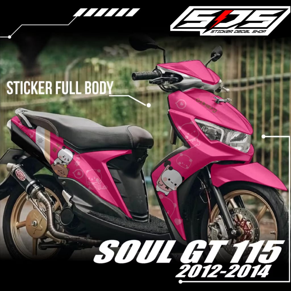 Decal motor Mio soul GT 115 2012 2013 2014 2015 full body-sticker soul GT motif funny picture Harga 144,000 rupiah*Gratis Ongkir