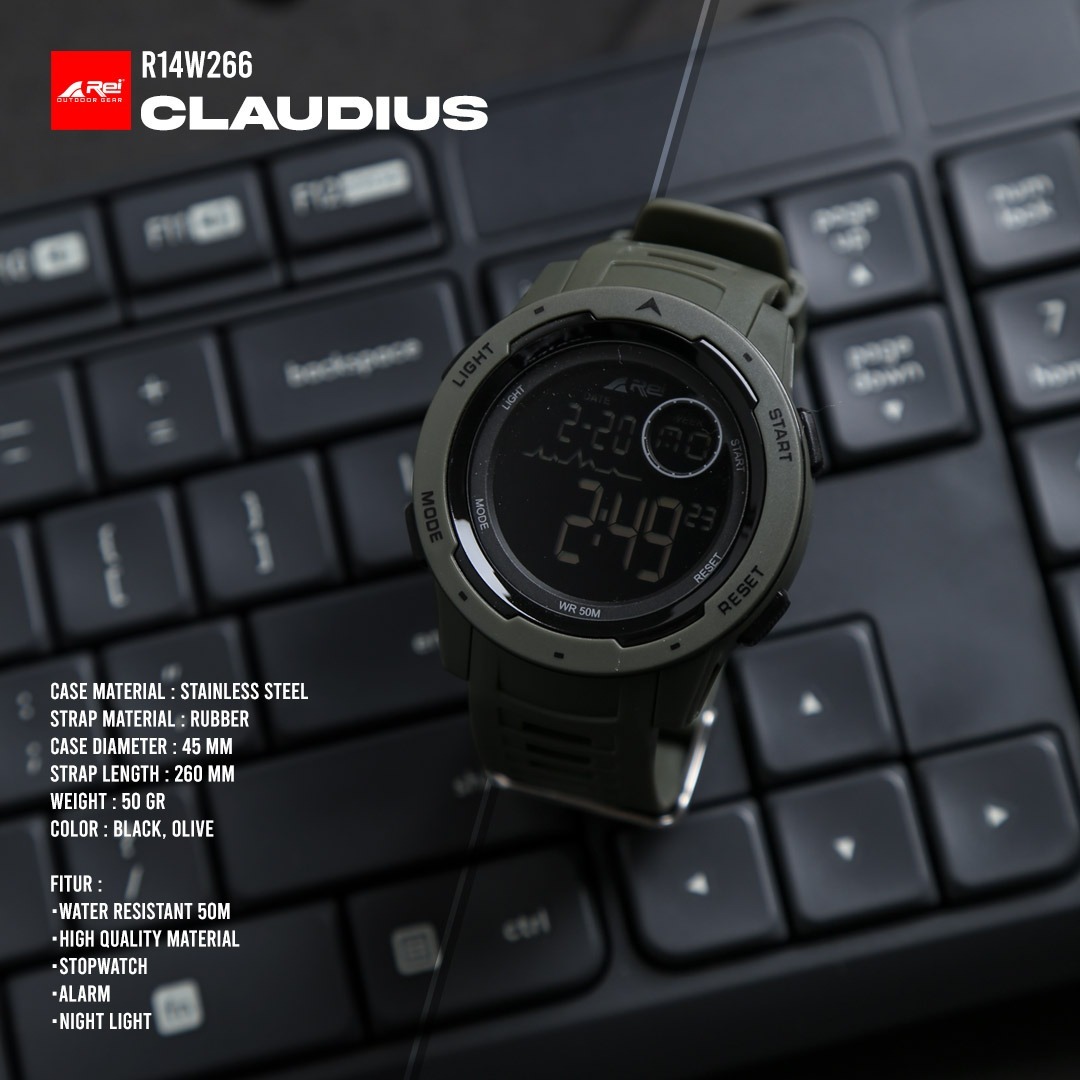 Jam Tangan Digital Pria Claudius Arei Outdoorgear - Merek Arei Outdoorgear Harga 249,000 rupiah*Gratis Ongkir