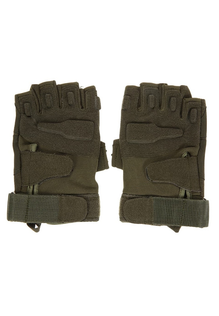Hamlin Irroin Sarung Tangan Motor Pria Half Finger Anti Slip Material Artificial Leather ORIGINAL - Green Army Harga 712,000 Ringgit*Penghantaran Percuma