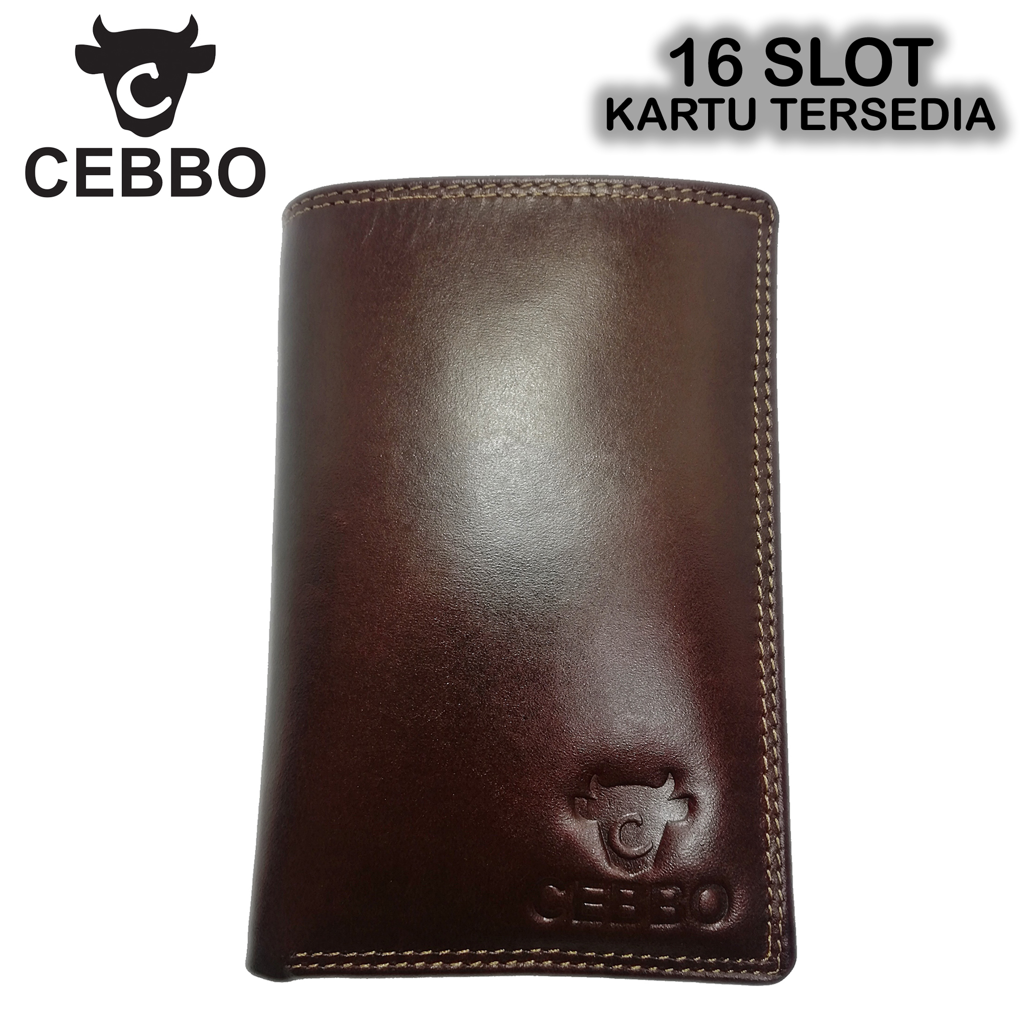 Dompet Kulit Dompet Pria 3/4 Panjang Kulit Sapi Pria