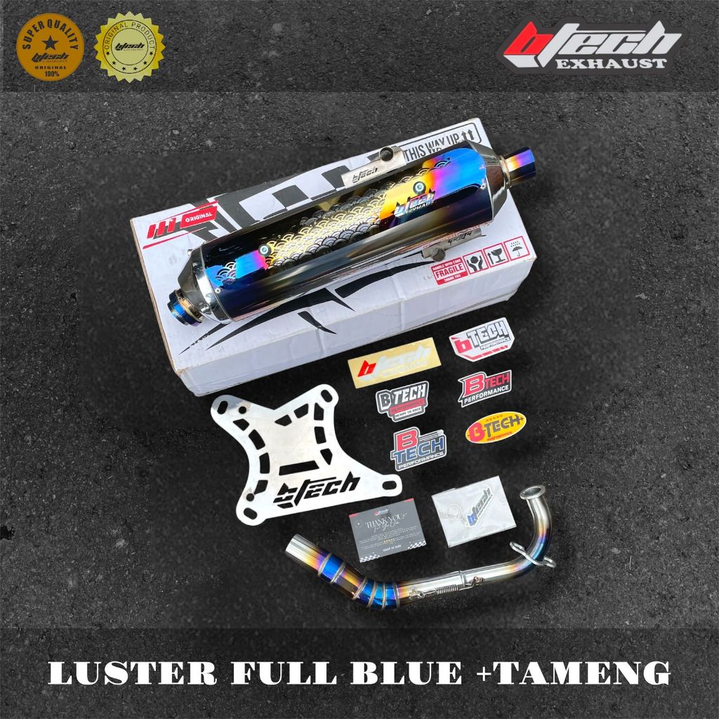 Beat Series- Standard Racing Exhaust Btech Exhaust Model Luster Tube Vario + Bracket - Neck Beat Esp/Fi/Karbu/Old, Beat Deluxe/New Harga 535,000 rupiah*Gratis Ongkir