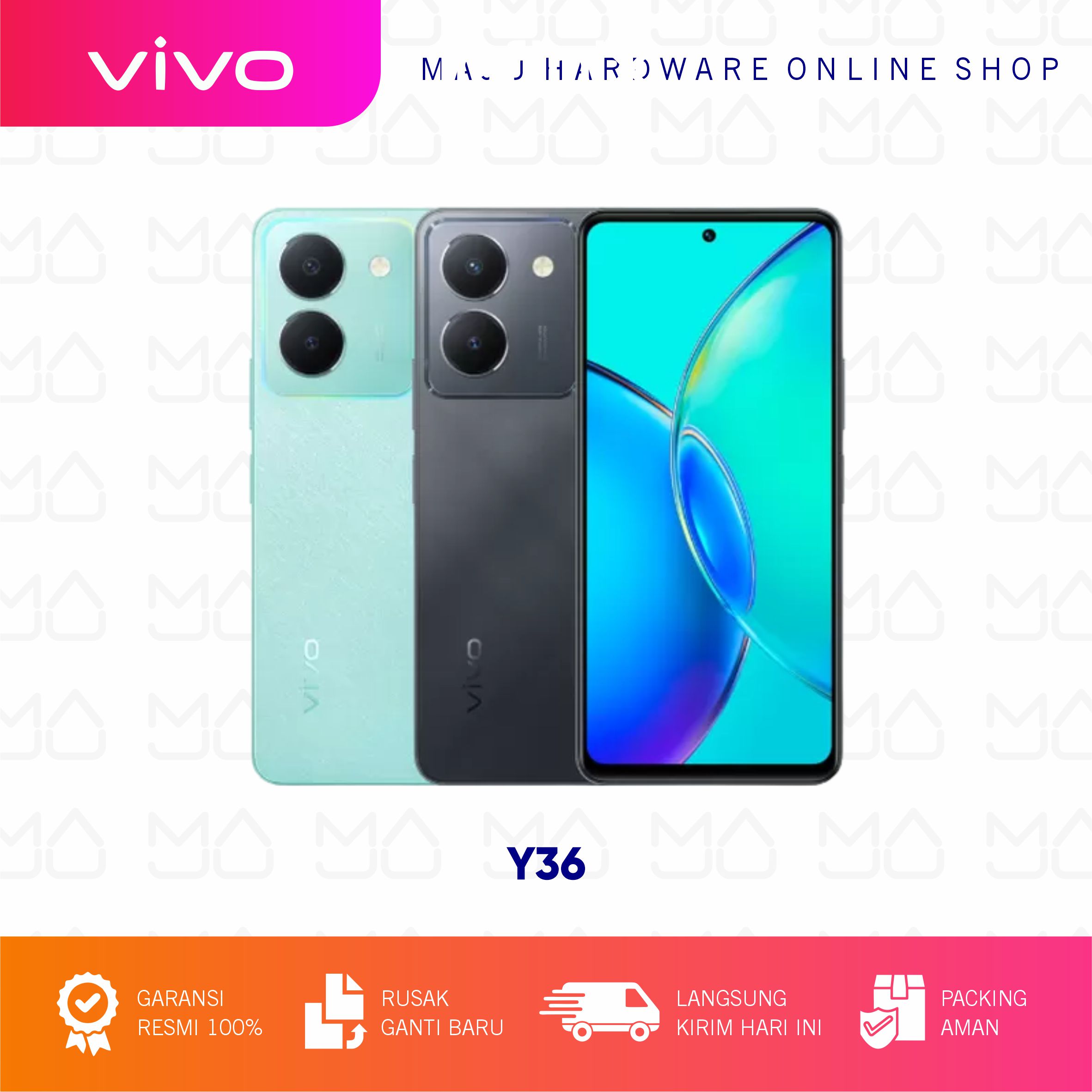 VIVO Y36 Ram 8/256 Garansi Resmi Harga  2,631,000 Ringgit*Penghantaran Percuma