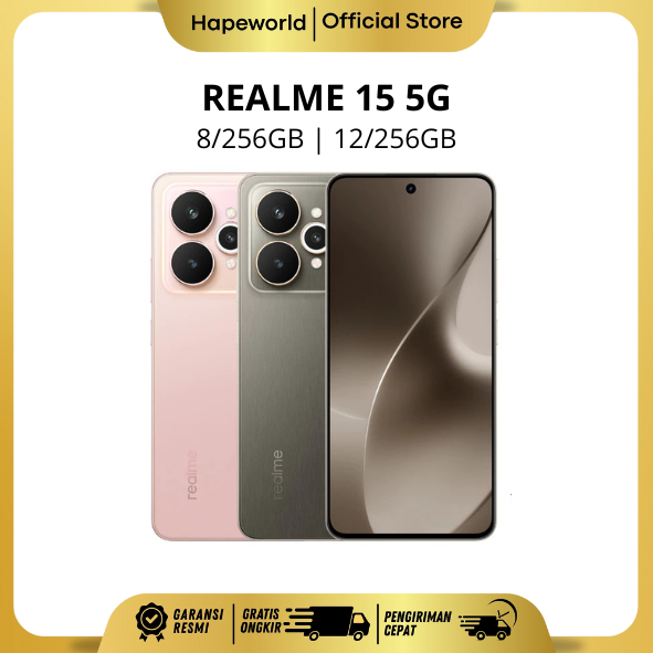 Realme 15 5g (8/256Gb) (12/256Gb) - Official Warranty Harga 4,999,000 rupiah*Gratis Ongkir