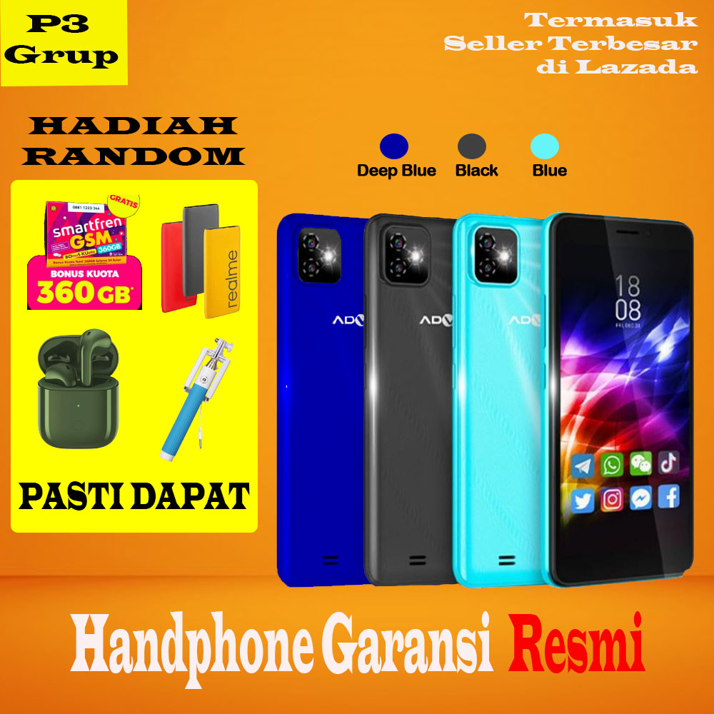 Advan Nasa Plus 2GB/16GB 4G LTE Android 9 Dual Camera 3.000 mAh Battery Hp Murah + Bonus Ekonomis [COD / GRATIS ONGKIR / GARANSI RESMI]