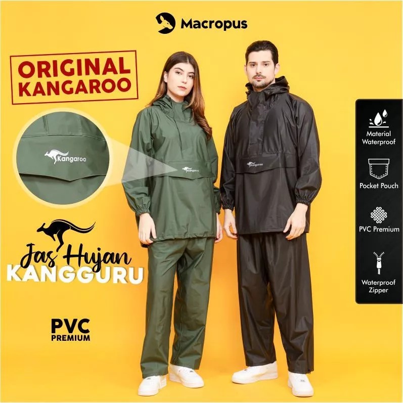 Kangaroo Raincoat Pvc Series Kangaroo Raincoat for Men and Women Adults Thick Raincoat Original Original Guaranteed Men's Raincoat Coat Raincoat Suit Men's Raincoat Axio Giá 96,960 Đồng*Miễn phí vận chuyển