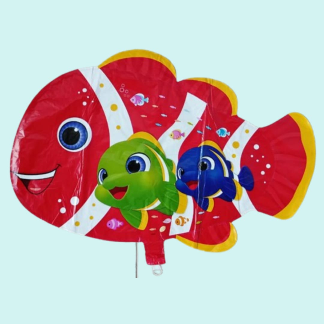 1pack Nemo 2anak Merah (balon GAS/FOIL/TERBANG/KARAKTER )