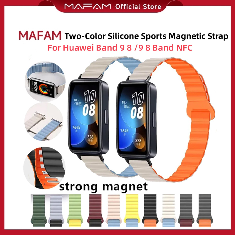 Magnetisch Ersatzarmband Für Huawei Band 8/9/10 - Nylon, Elastisch, Waschbar, Mehrfarbig