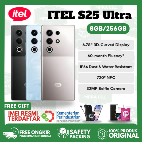 itel S25U RAM 8+8/256GB - 6.78"FHD+ Amoled 3D 120hz - 6.9mm Ultra Slim Design - Corning Gorila Glass 7i - 32MP Selfie Cam - Rear Cam 50MP+2MP Macro - NFC - IP64 - DTS Sound Harga  1,900,000 Ringgit*Penghantaran Percuma