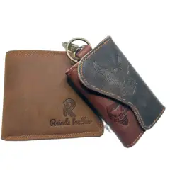PROMO HARI INI dompet pria creasy horse GRATIS gantungan kunci kulit sapi