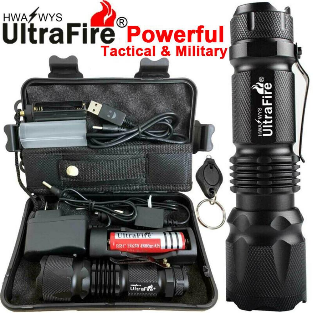5 Models Rechargeable Waterproof Flashlight T6 LED Lamp Light Torch Zoom 18650