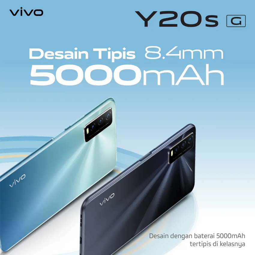 Vivo Y20 SG RAM 4GB INTERNAL 128GB - 6.51" Ultra Fast Side Fingerprint | Garansi Resmi vivo Indonesia Harga  2,599,000 Ringgit*Penghantaran Percuma