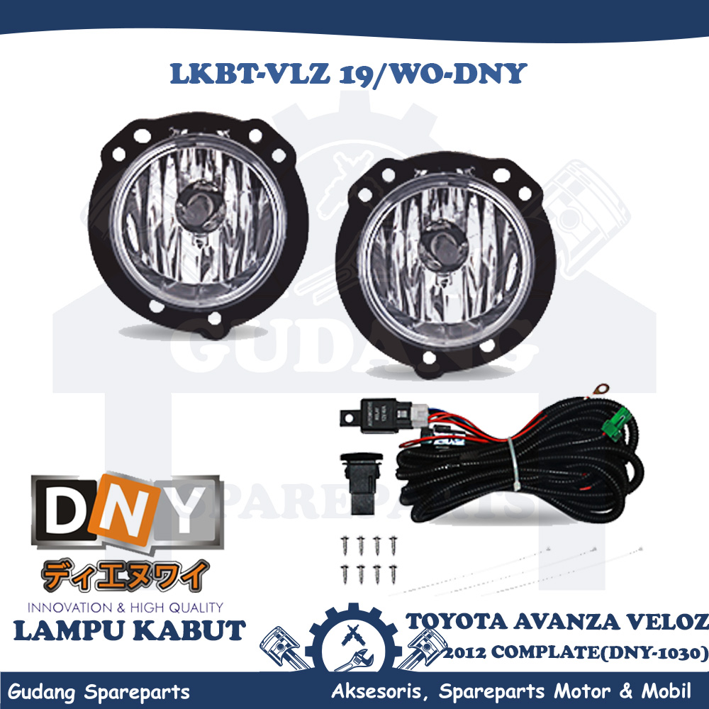 DNY Toyota Avanza 2012 Veloz complete/wo DNY-1030 fog lamp Harga 415,000 rupiah*Gratis Ongkir
