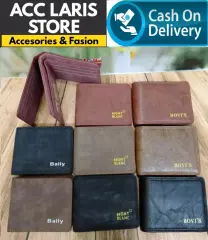 TERLARIS Dompet pria branded Polos free DOMPET KUNCI dompet Pria Paling Laris casual kulit lentur 3/4 12slot kartu dompet saku pria men wallet