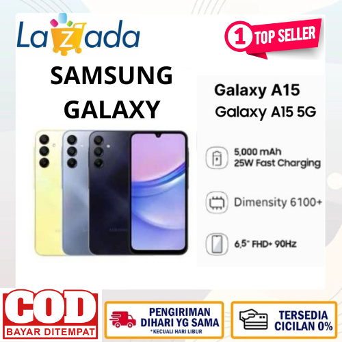 Samsung Galaxy A15 8/256Gb 5g & 4g Lte 8Gb/128Gb 8Gb/256Gb Helio G99 Second Hand Like New Harga 1,900,000 rupiah*Gratis Ongkir