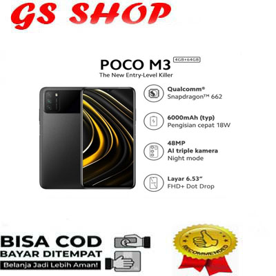 HP XIAOMI POCO M3 RAM 6/128GB HARGA TERMURAH Giá 1,600,000 Đồng*Miễn phí vận chuyển