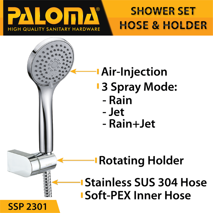 Shower Set PALOMA SSP 2301 Handshower Head Pancuran Mandi Hand Sower Shower Set PALOMA SSP 2301 Handshower Head Pancuran Mandi Hand Sower